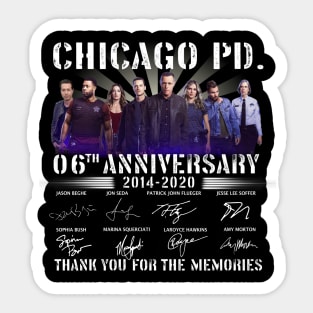 Chicago Pd 60Th Anniversary 2014 2020 Thank You Sticker